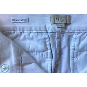 White Bermuda shorts Loft